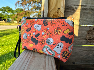 Vintage candy zipper pouch