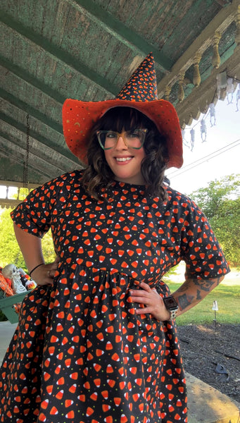 Adult candy corn dress