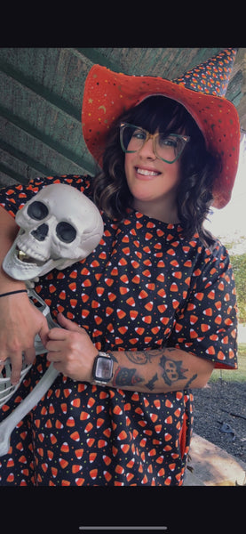 Adult candy corn dress