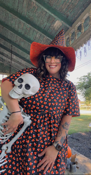 Adult candy corn dress
