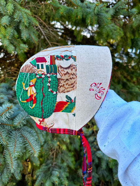 1-2Y size Christmas bonnet