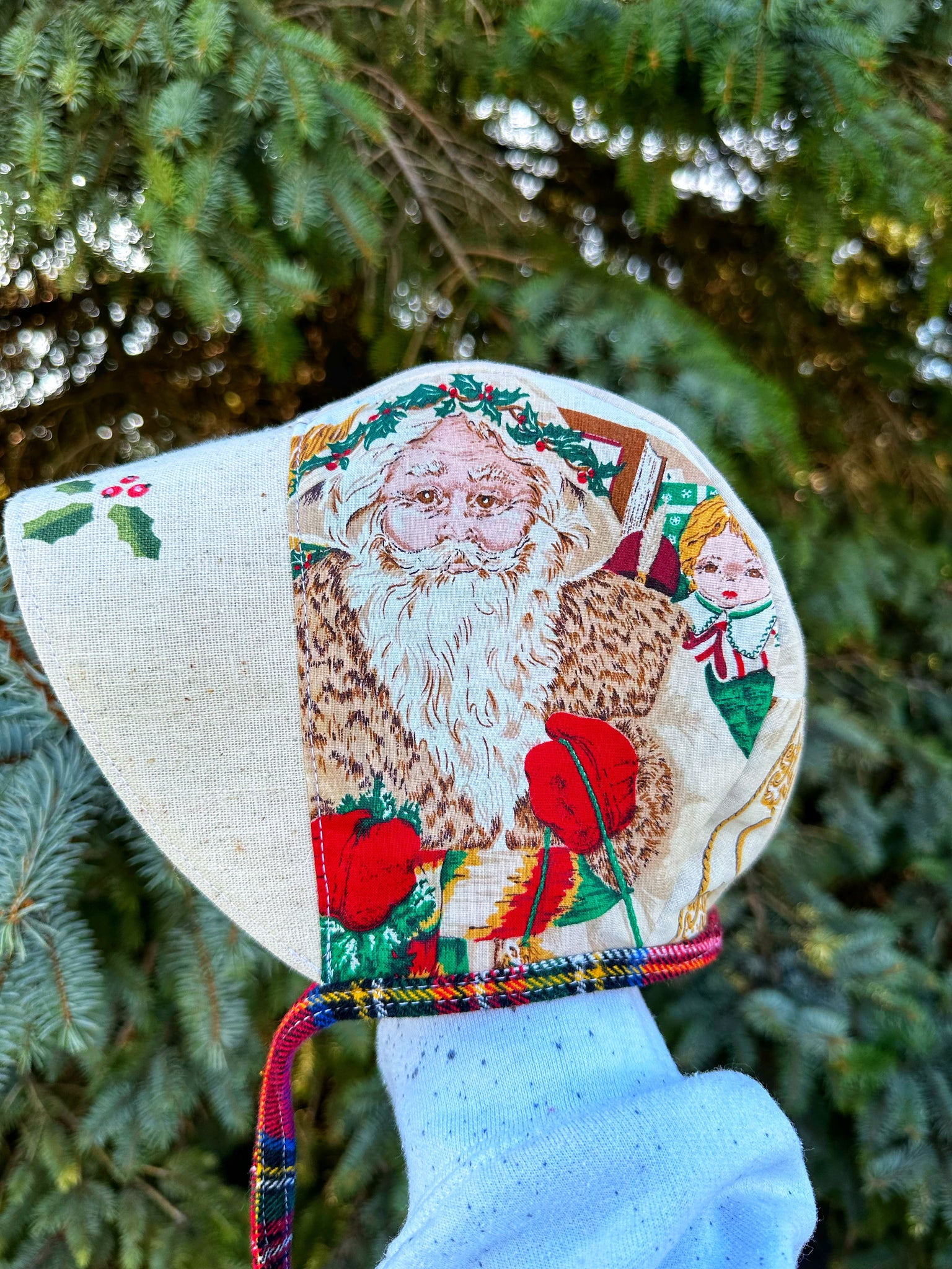 1-2Y size Christmas bonnet