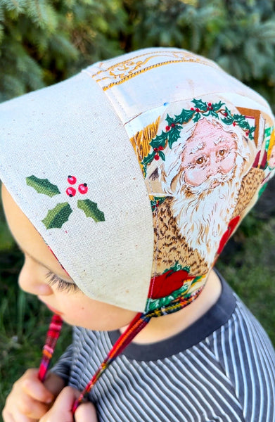 1-2Y size Christmas bonnet