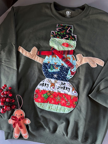 Adult medium snowman sweater