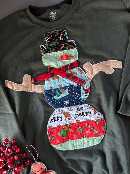 Adult medium snowman sweater