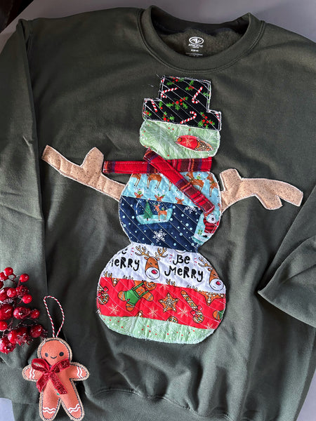 Adult medium snowman sweater