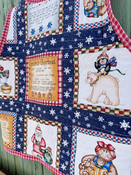 Grandmas vintage recipe vest LG