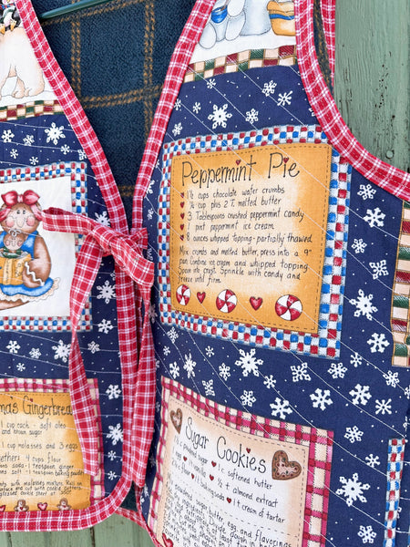 Grandmas vintage recipe vest LG
