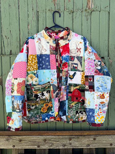 Large patchwork jacket