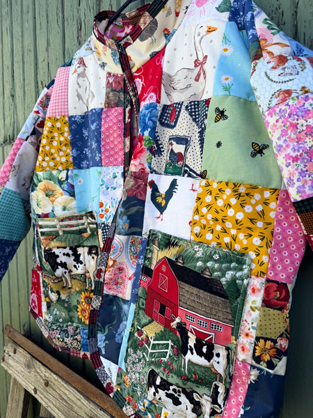 Large patchwork jacket