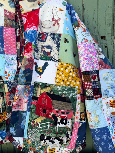 Large patchwork jacket