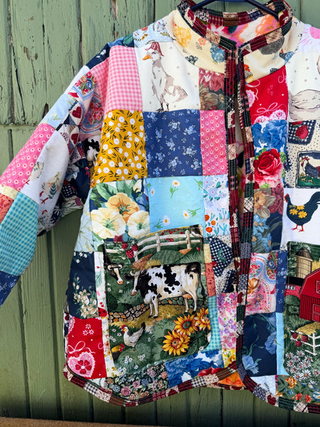 Large patchwork jacket