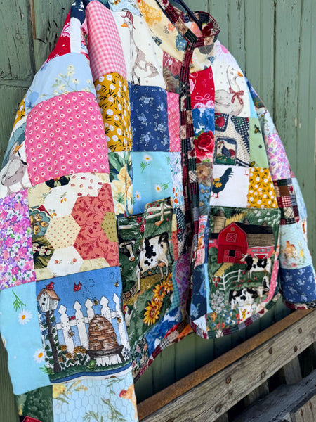Large patchwork jacket