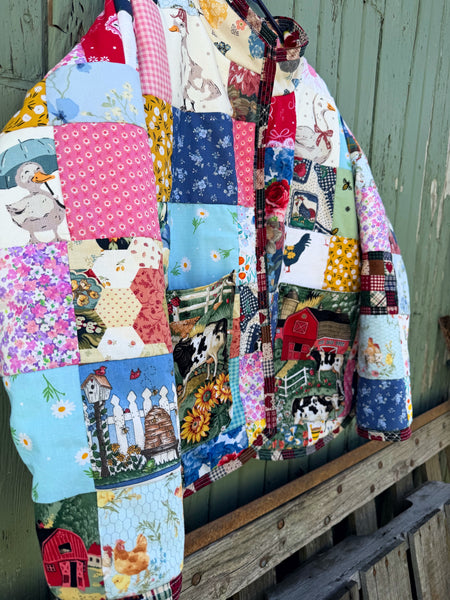 Large patchwork jacket