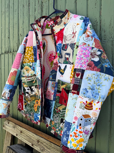 Large patchwork jacket