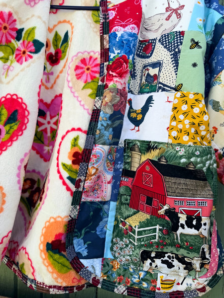 Large patchwork jacket
