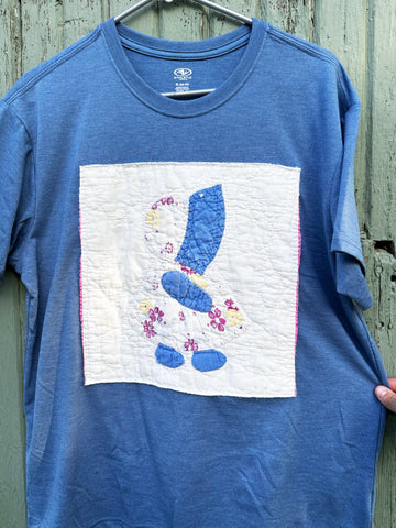 Adult medium quilt block tee