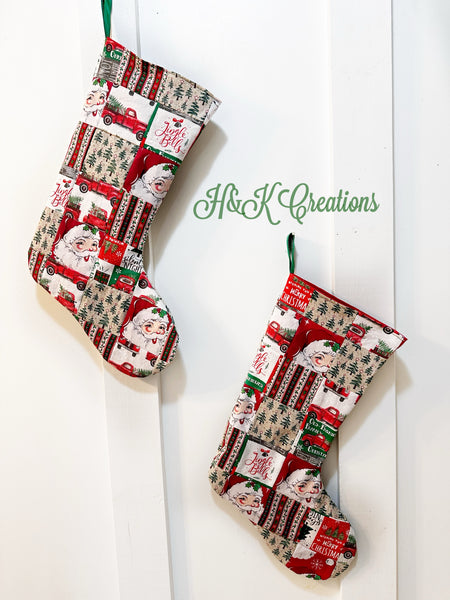 Quilt Christmas stocking